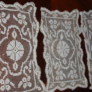 Vintage Doilies 3   - 11" x 17" Rectangle Doilies Good Condition